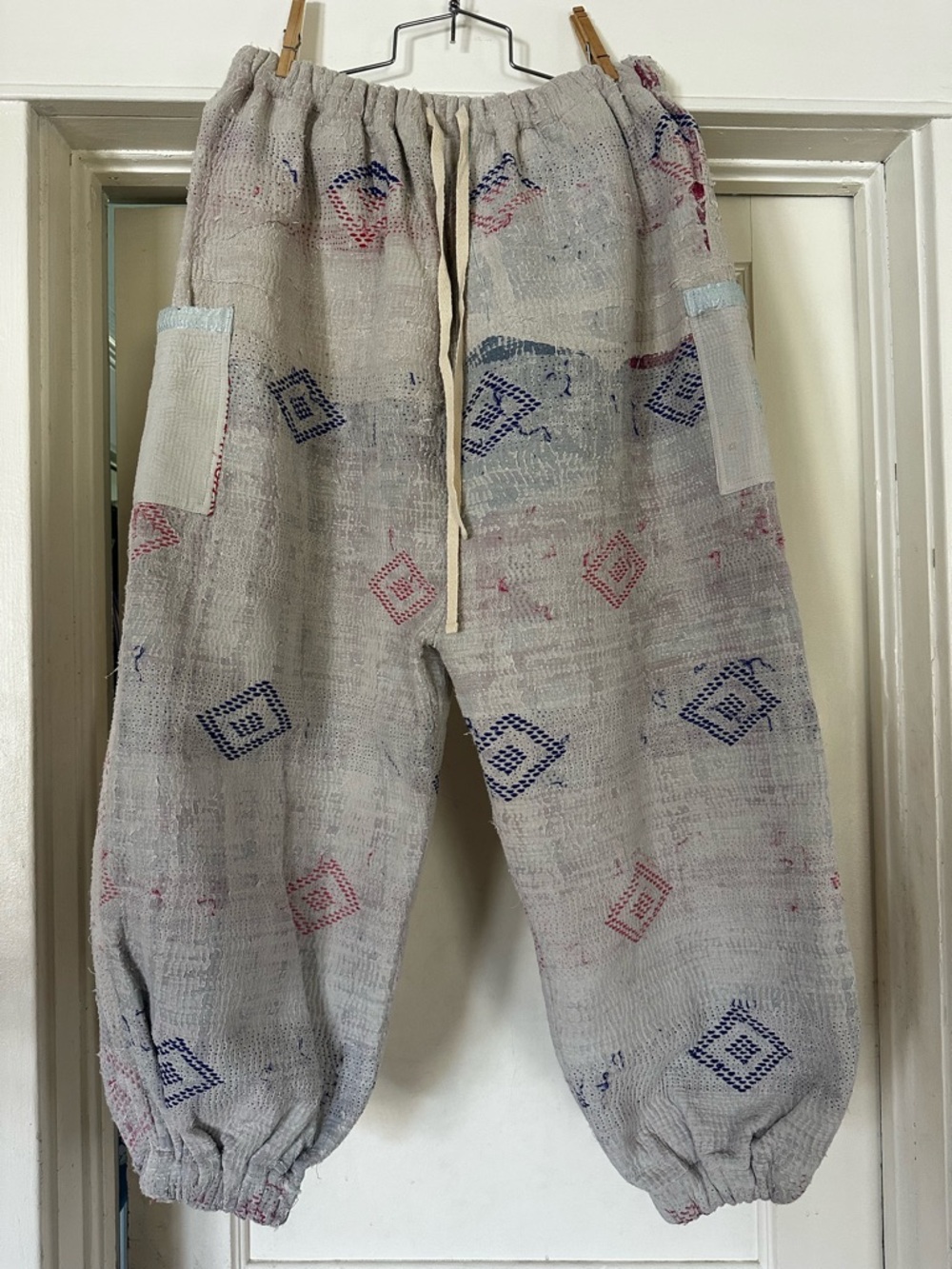 Circa 26 - Skippy Cotton handmade vintage kantha pants with side pockets